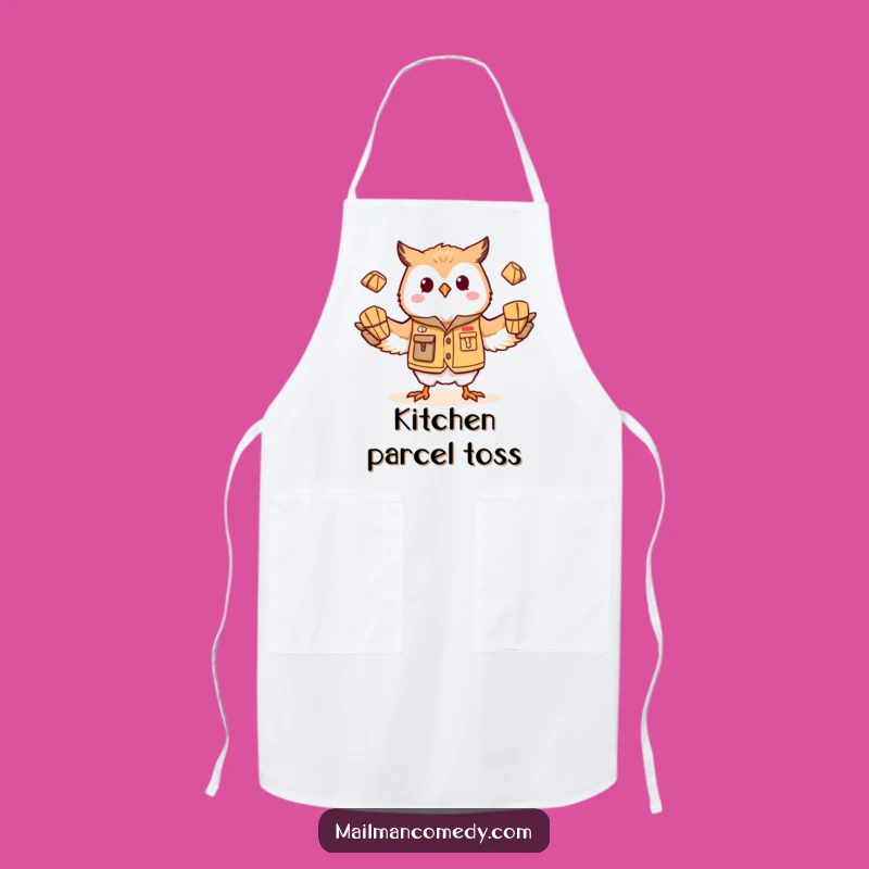 Funny Owl Mail Carrier Apron - Kitchen Juggling Fun Gift