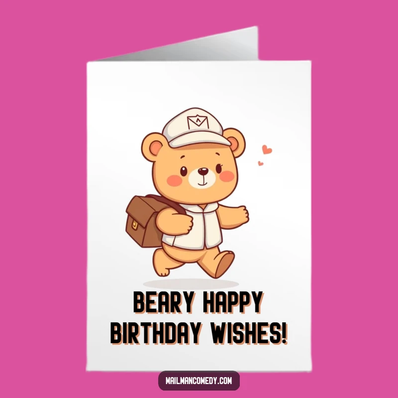 Free Printable Mail Bear Birthday Card - Cheerful Downloadable Fun for You!