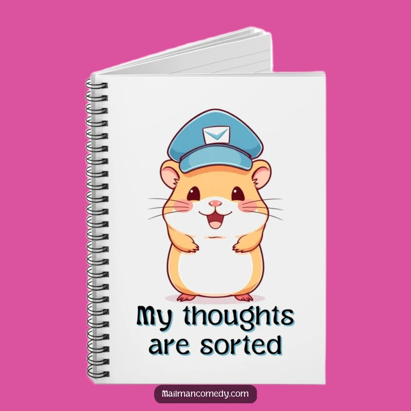 Funny Hamster Mail Carrier Notebook: Jot Down Ideas with Cute Humor, Perfect Gift!