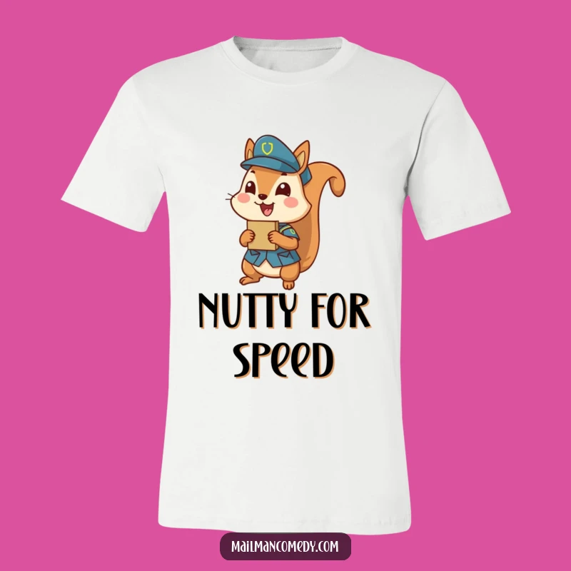 Funny Squirrel Uniform T-Shirt: Hilarious Parcel Delivery Tee Gift