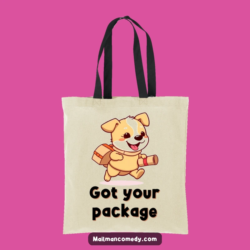 Funny Dog Mail Carrier Tote Bag: Carry Your Essentials with Pup Power