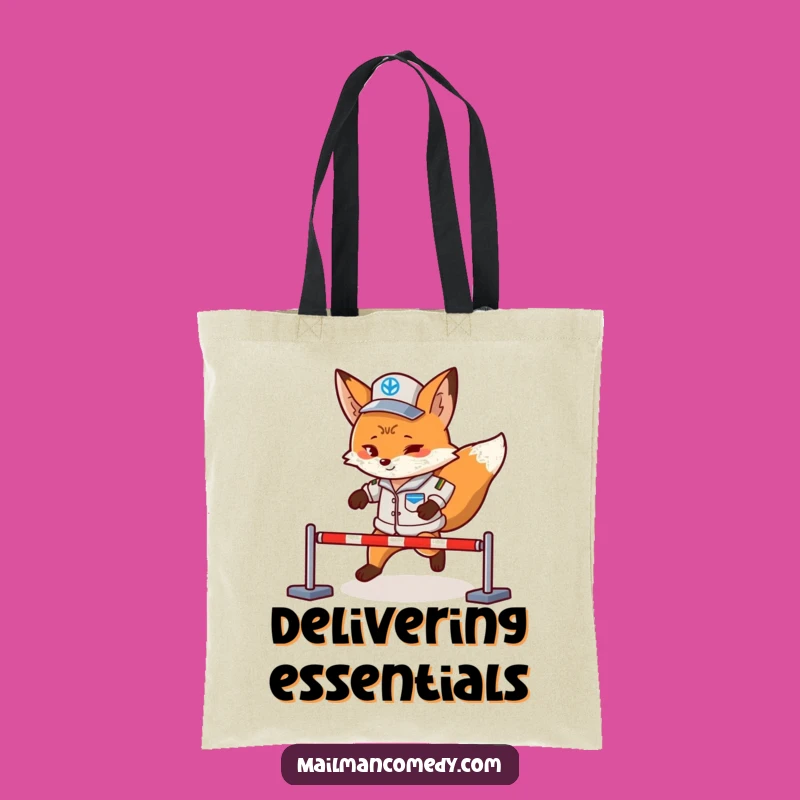 Funny Fox Mail Carrier Tote Bag - Durable Obstacle Course Companion Gift